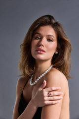 18K White Gold Ruby & Diamond Ring - Artelia Jewellery