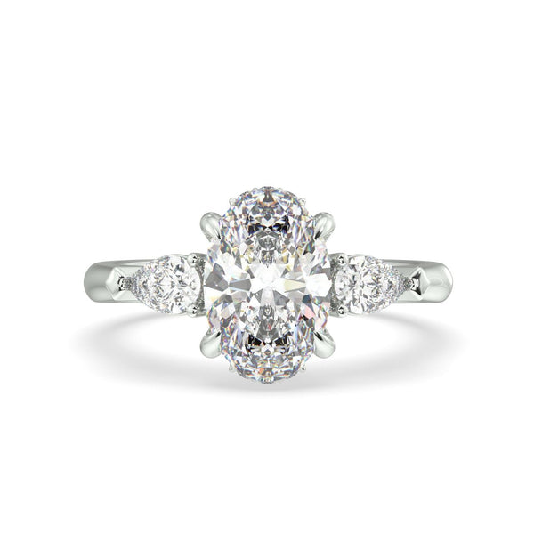 Charlotte Oval Diamond Trilogy Ring