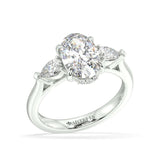 Charlotte Oval Diamond Trilogy Ring