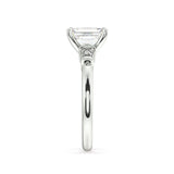 Artelia Signature Emerald Cut Diamond Trilogy Engagement Ring - Artelia Jewellery