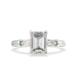 Artelia Signature Emerald Cut Diamond Trilogy Engagement Ring - Artelia Jewellery