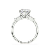 ARTELIA SIGNATURE EMERALD CUT DIAMOND TRILOGY ENGAGEMENT RING - Artelia Jewellery