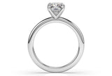 Cushion Cut lab diamond solitaire engagement ring - Artelia Jewellery