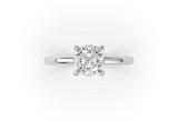 Cushion Cut lab diamond solitaire engagement ring - Artelia Jewellery