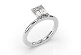 Emerald Cut Diamond Solitaire Engagement Ring - Artelia Jewellery