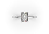 Radiant Lab grown diamond Solitaire Engagement Ring - Artelia Jewellery