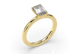 Emerald Cut Diamond Solitaire Engagement Ring - Artelia Jewellery