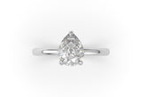 Pear Lab Grown Diamond Solitaire Engagement Ring - Artelia Jewellery