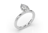 Pear Lab Grown Diamond Solitaire Engagement Ring - Artelia Jewellery