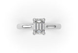 ARTELIA EMERALD CUT SOLITAIRE ENGAGEMENT RING - Artelia Jewellery