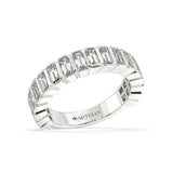 Artelia Signature White GOLD Emerald cut diamond wedding ring - Artelia Jewellery