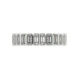 Artelia Signature White GOLD Emerald cut diamond wedding ring - Artelia Jewellery