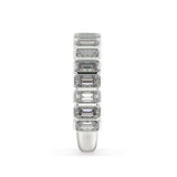 Artelia Signature White GOLD Emerald cut diamond wedding ring - Artelia Jewellery