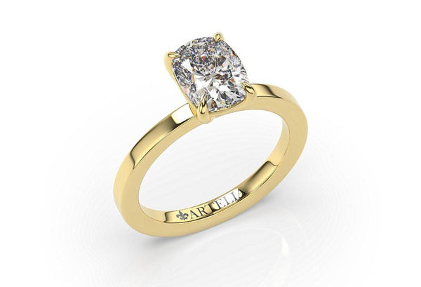 Evila Elongated Cushion Diamond Engagement Ring