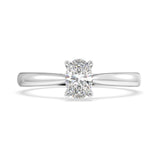 Florence Oval Diamond Solitaire Engagement Ring - Artelia Jewellery