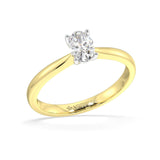 Florence Oval Diamond Solitaire Engagement Ring - Artelia Jewellery