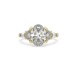 Veronica Oval and Marquise Trilogy Engagement Ring