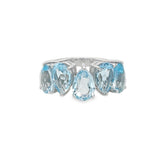 18K White Gold Topaz Dress Ring - Artelia Jewellery