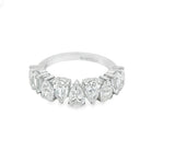 Artelia ZigZag Pear Diamond Eternity Band