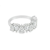 Artelia ZigZag Pear Diamond Eternity Band