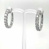 Signature Roberto Round Diamond Hoop Earrings - Artelia Jewellery