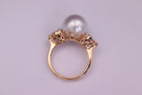 18K Rose Gold Pearl Ring - Artelia Jewellery