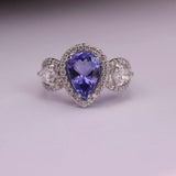 Tanzanite and Diamond Ring - Artelia Jewellery