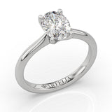 Kylie Oval Diamond Solitaire Engagement Ring - Artelia Jewellery