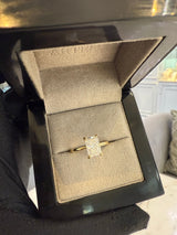 Radiant Lab grown diamond Solitaire Engagement Ring