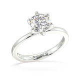 Lamor Round Diamond Solitaire Engagement Ring - Artelia Jewellery