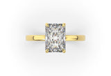 Miroir Emerald Cut Solitaire Engagement Ring - Artelia Jewellery