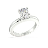Oval Diamond Solitaire with Chandelier Basket - Artelia Jewellery