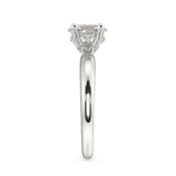 Oval Diamond Solitaire with Chandelier Basket - Artelia Jewellery