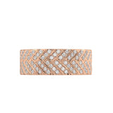 The Vincenze Herringbone Ring