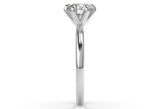 Round Solitaire Lab Diamond Engagement Ring with 6 claws - Artelia Jewellery