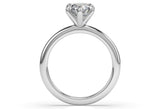 Round Solitaire Lab Diamond Engagement Ring with 6 claws - Artelia Jewellery