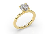 ROUND Brilliant LAB Grown DIAMOND SOLITAIRE Engagement RING WITH 4 CLAWS - Artelia Jewellery