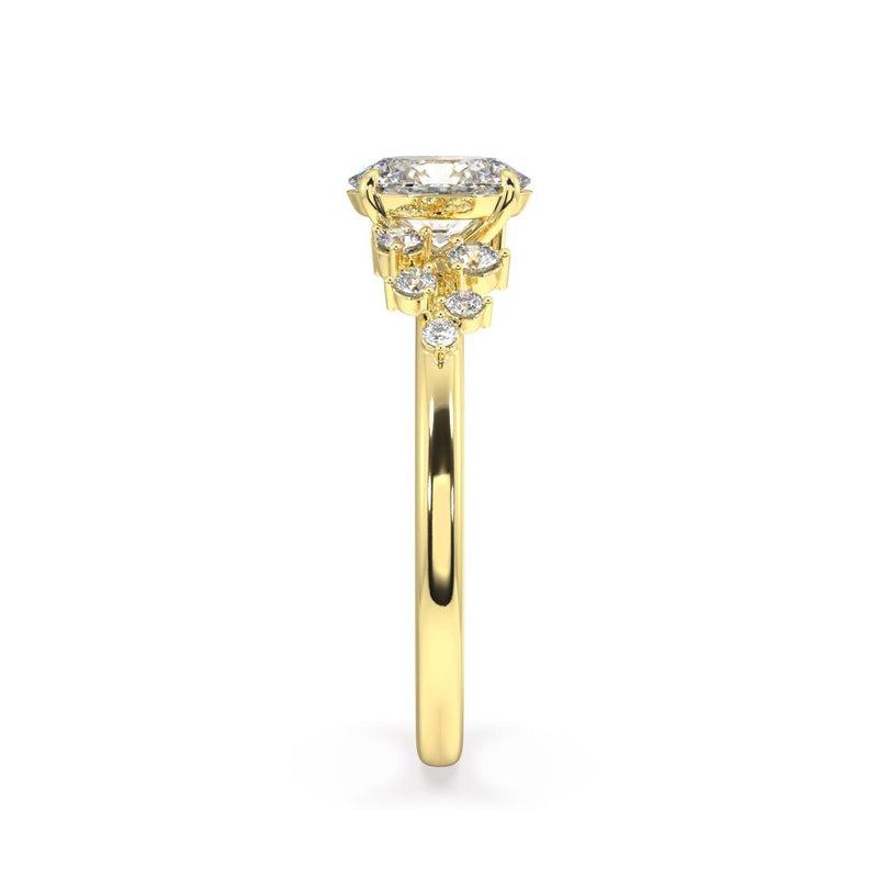 Star Burst Diamond Engagement Ring - Artelia Jewellery
