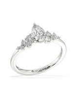 Star Burst Pear Cut Diamond Engagement Ring - Artelia Jewellery