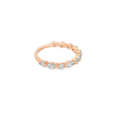 Summer 18K Rose Gold and Diamond Wedding Ring - Artelia Jewellery