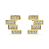 Empiler Diamond Earrings - Artelia Jewellery
