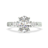Lab Grown Oval Diamond In Charlotte Design - Artelia Jewellery