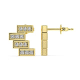 Empiler Diamond Earrings - Artelia Jewellery