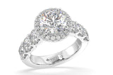 Daphne Round Halo Lab Grown Diamond Engagement Ring