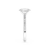 Artelia Signature Oval Diamond Engagement Ring With Side Diamonds