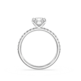 Artelia Moderne Princess Cut Diamond Engagement Ring With Side Diamonds