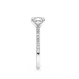 Artelia Moderne Princess Cut Diamond Engagement Ring With Side Diamonds