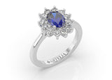 Stefani Sapphire and Diamond Ring - Artelia Jewellery