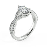 Pear Diamond Solitaire Engagement Ring