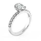 Oval Diamond Solitaire Engagement Ring (ARTSR107) - Artelia Jewellery